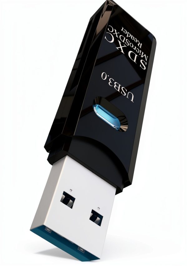 Wansurs USB 3.0 Dual Slot SD Card Reader CR034 Black 1 Pack-8