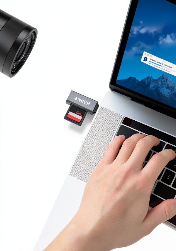 USB Card Reader Anker PowerExpand AK-A83700A2 Grey Dual Slot-6