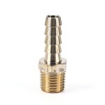 1/4" NPT Male to 5/16" Hose Barb Brass Fuel Fitting Adapter by SOKA-0