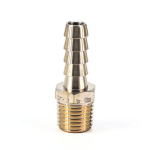 1/4" NPT Male to 5/16" Hose Barb Brass Fuel Fitting Adapter by SOKA-0