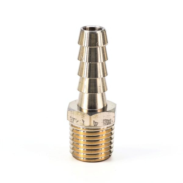 1/4" NPT Male to 5/16" Hose Barb Brass Fuel Fitting Adapter by SOKA-0