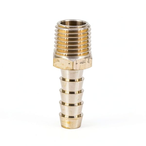 1/4" NPT Male to 5/16" Hose Barb Brass Fuel Fitting Adapter by SOKA-1