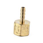 SOKA 1/4" NPT Female x 3/16" Hose Barb Tail Brass Fuel Fitting-0