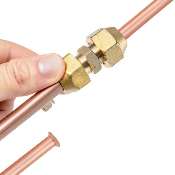 Copper Pipe Connectors ZBIAOJNU Brass 3/8 & 1/4 Inch Set-2